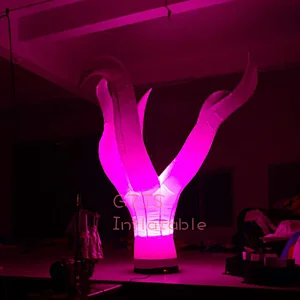 Stage Decoration Inflatable Coral Model Led Lighting cone Inflatable Seaweed Tree for Advertising