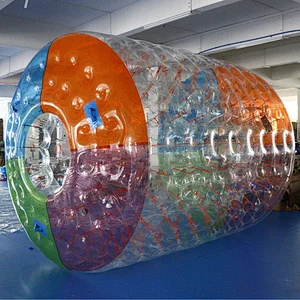 2.7*2.4*1.8m 0.7mm TPU adults zorbing balls inflatable water zorb roller for sale
