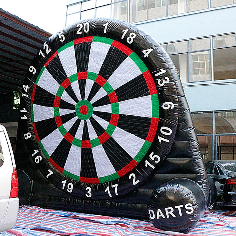 Hight Quality Giant Inflatable Soccer Dart Sport Game,6m Inflatable Football Target Darts Board Game PVC
