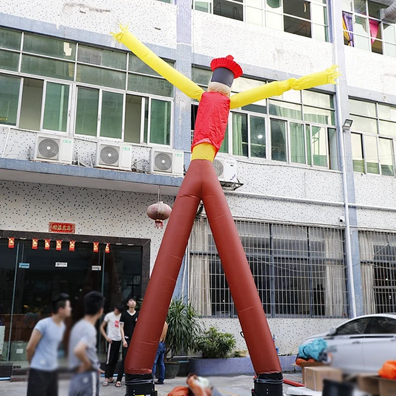 Factory price double legs popular high quality cowboy wind man air puppet inflatable air dancer for sale