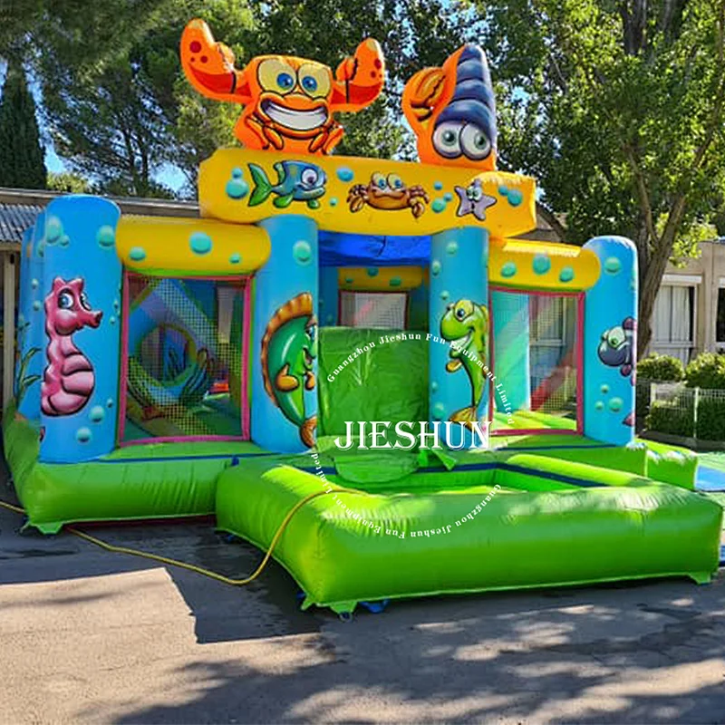 Inflatable amusement bouncing castle inflatable slide air jumper