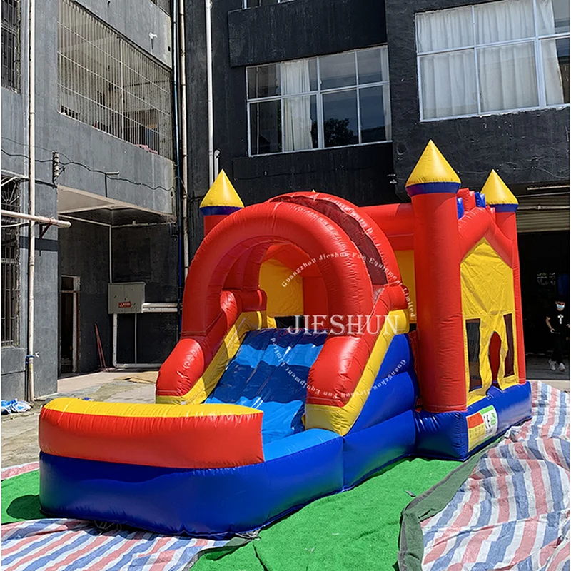 Hot sale popular design inflatable castle slide inflatable slide with pool inflatable water slide for kids outdoor game