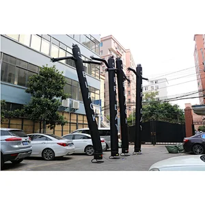 commercial decoration advertising event black one leg air dancer inflatable tube man