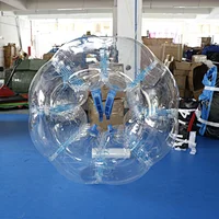 1.2m clear inflatable soccer bubble ball body bumper balls for humans for sales