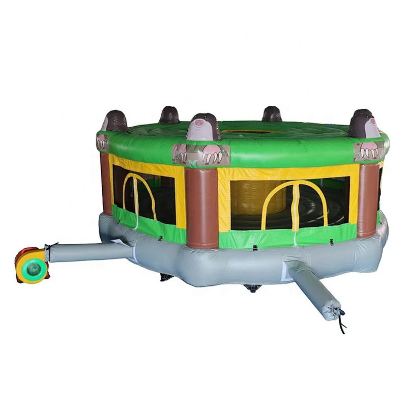 Crazy 6 Person Diameter Amusement Park Inflatable Sport Games Interactive Human Whack A Mole