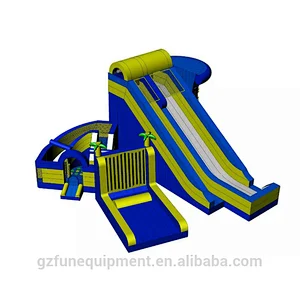 0.55mm Plato PVC tarpaulin funny bouncy house inflatable kids bouncer castle inflatable water park with pool