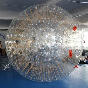 2.3 x 1.6m factory manufacture hot sale first class 0.7mm TPU inflatable hamster ball inflatable human hamster zorb balls