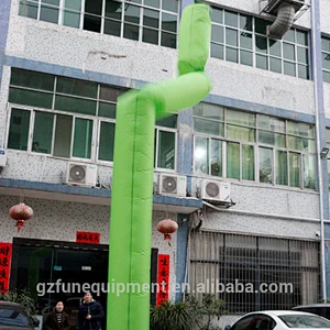 Green Desktop Air Dancer Single Leg Dancing Inflatable Advertising Man Model