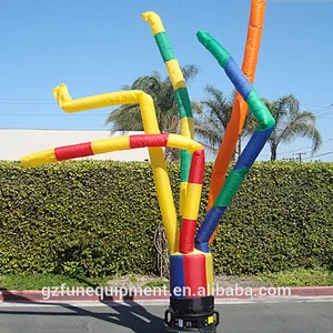 Customized color inflatable skytube 6ft air dancer fly guys dancing for commercial