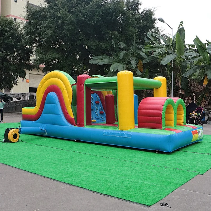 Inflatable BouncerJumper With Slide Inflatable Obstacle Course for Kids Play