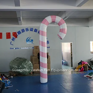 Factory Manufacturing Colorful Christmas Decorations Inflatable Candy Cane for sale