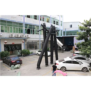 commercial decoration advertising event black one leg air dancer inflatable tube man