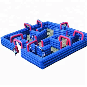 Manufacture hot sale products inflatable haunted maze Fluorescent Maze obstacle course Inflatable maze for outdoor game