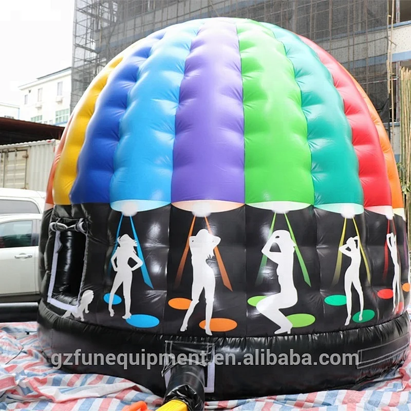 6 X 5 X 4m Commercial Outdoor Music Bounce House PVC Disco Dome Inflatable Bouncy Castle Bouncy For Sale