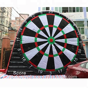 Cheap prices factory double-sided inflatable football dart game soccer foot darts game