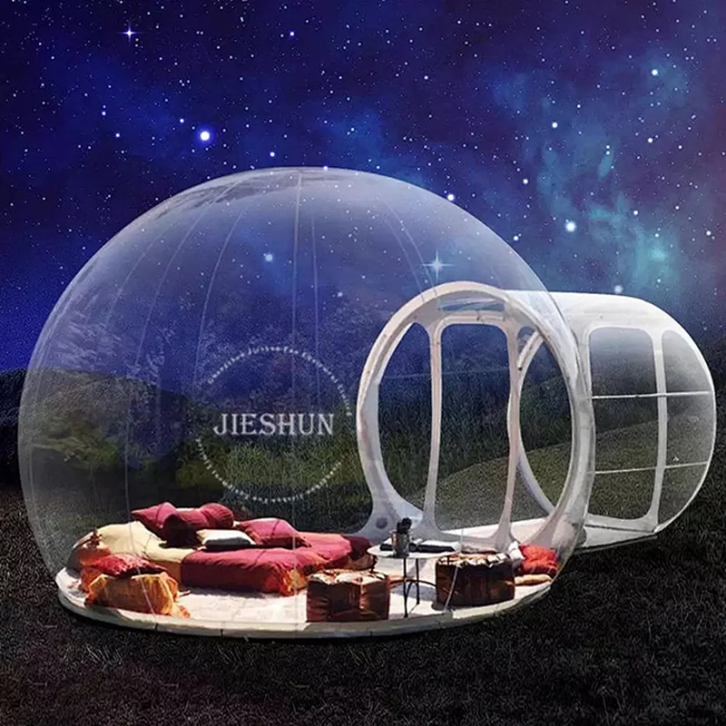 Hot  selling camping tent house outdoor Igloo bubble tent Inflatable Dome clear bubble tent house for camping