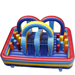 Manufacturer high quality bouncy house combo  with slide inflatable bouncy castle mini inflatable obstacle for sale