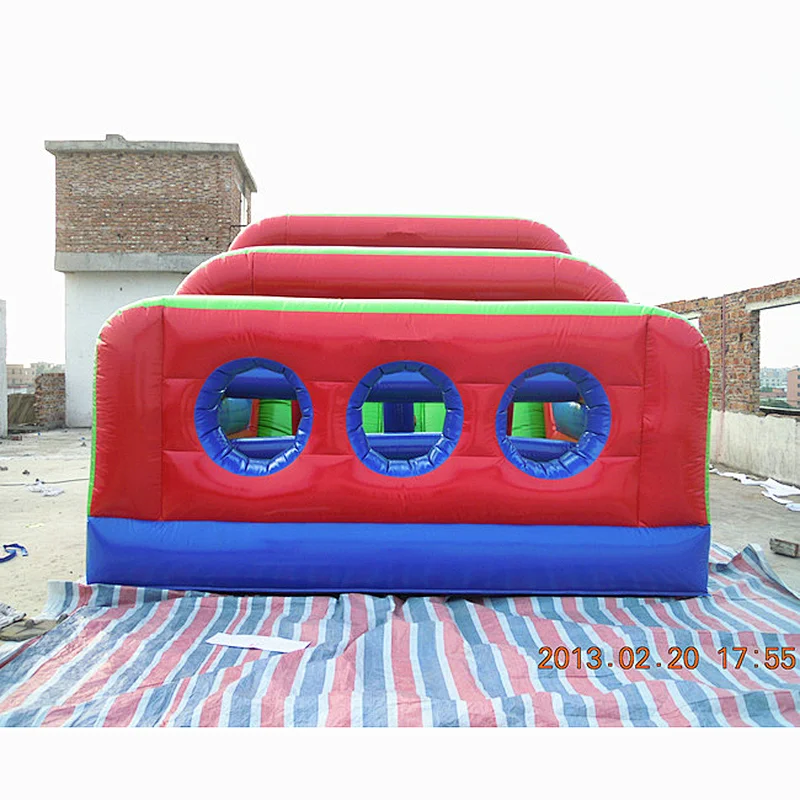 Manufacturing adult commercial giant bouncy inflatable obstacle course outdoor inflatable interactive games