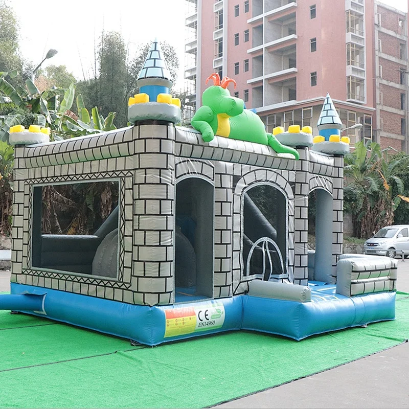 Professional manufacturer factory new design 5 x 4 x 3.8m Dinosaur bouncy castle jumping castle inflatable bounce house for sale