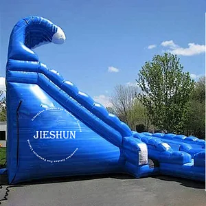 2020 Commercial Outdoor Inflatable Commercial  palm tree water slide with pool