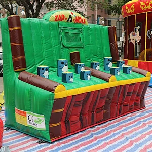 Inflatable commercial zap a mole human whack a mole for interactive inflatable sport game