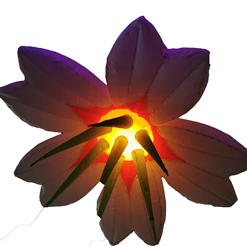 Hot sale inflatable advertising inflatable flower Large inflatable led flower chain for party decoration