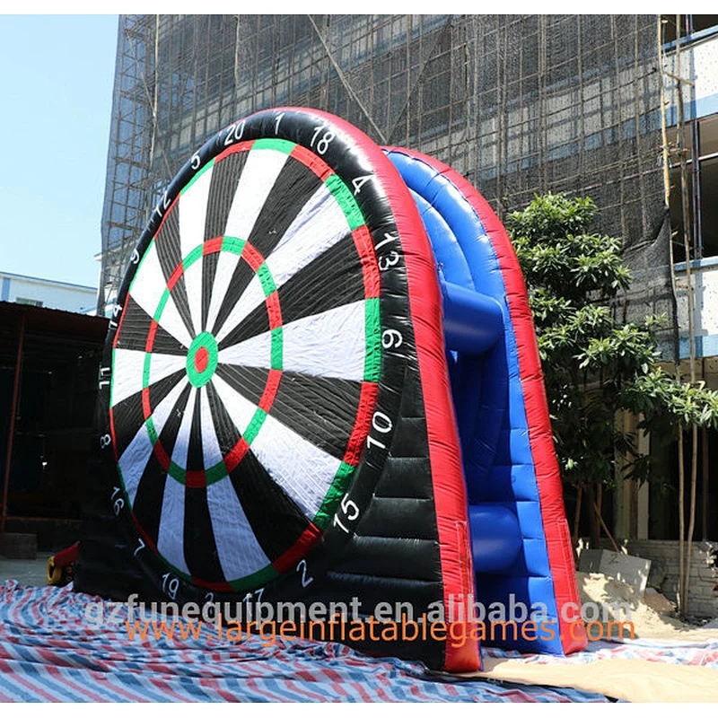High quality 16.5ft double side customized football shoot inflatable dart board for sale