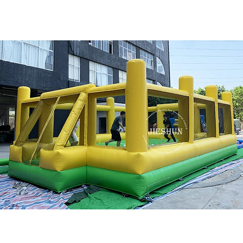 Hot sale giant commercial customized Inflatable football court bouncy pitch  inflatable soccer field with floor for kids