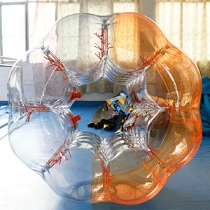 Manufacturer PVC inflatable  ball game kids bubble football zorb body bumper ball