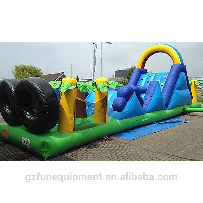 Manufacturer large funny inflatable obstacle course inflatable bounce combo for rentals
