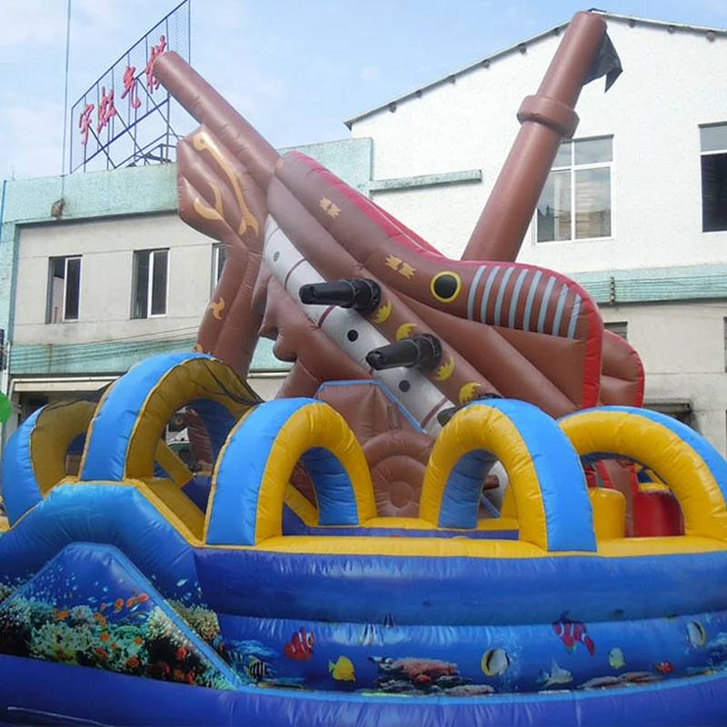 2019 new design giant inflatable castle amusement park inflatable obstacle castle inflatable fun city for sale