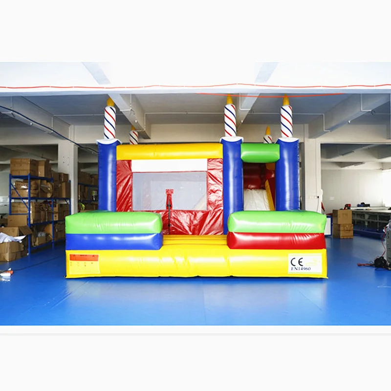 4.8 x 4 x 4.2 meters PVC tarpaulin manufacture kids bounce house inflatable candle jumping castle