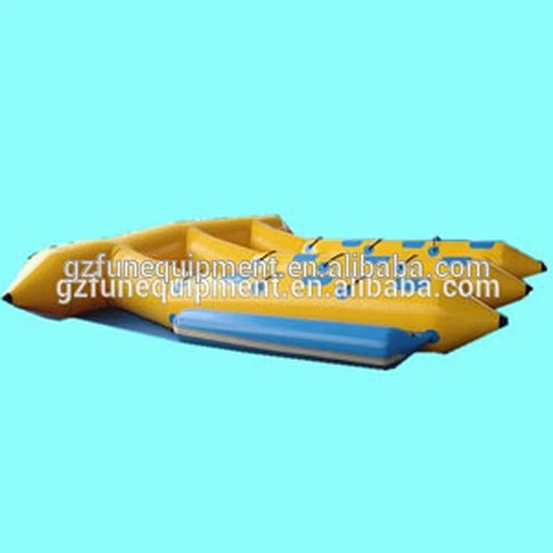 High Quality Factory Water Sport Water Tube Decorative Inflatable Banana Boat For Sale