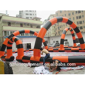 High Quality Zorb Ball Track Inflatable Go Kart Race Track