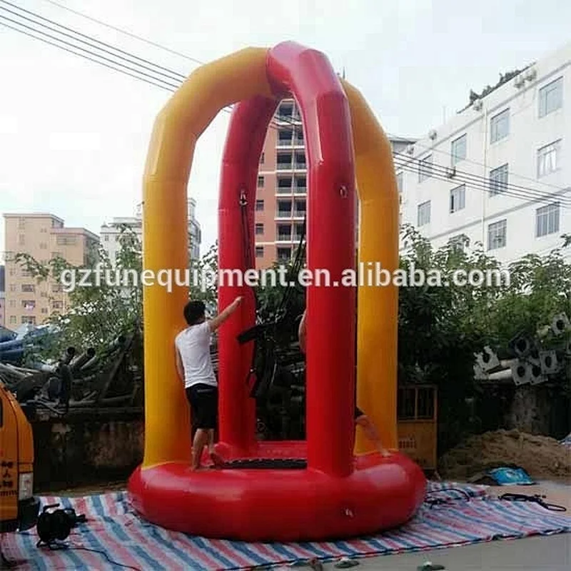 3m diameter 4.8m high inflatable bungee trampoline jumping jumping castles for sale