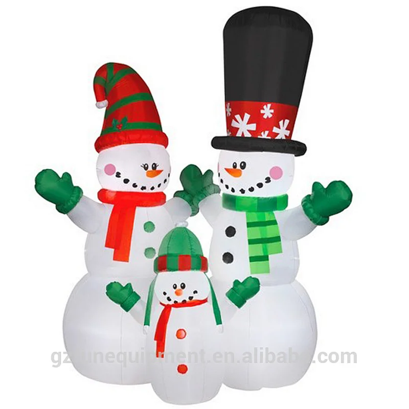 High Quality advertising figures inflatable Christmas tree and santa claus inflatable couple Christmas Snowmans for sale