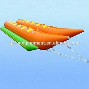 Manufacture high quality inflatable tug boat inflatable flying fish inflatable banana boat for summer water park game