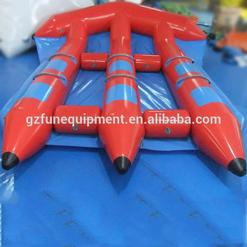 cheap rubber inflatable boat float banana boat inflatable flying fish boat