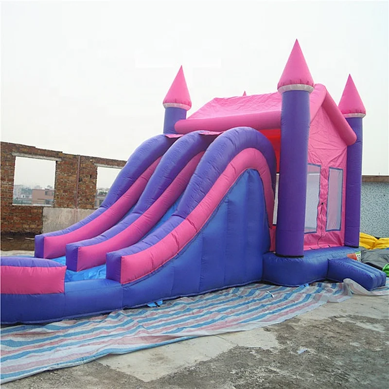 Manufacture inflatable bouncer with water slide kids inflatable combo inflatable jumping castle with slide for sales