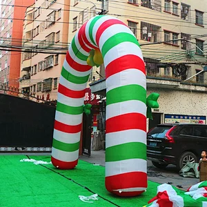 Customized design outdoor inflatable santa air decoration Archway christmas inflatable arch for advertising