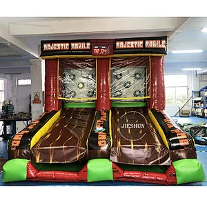 2020 new design Carnival Interactive game inflatable skee ball game with IPS system for kids