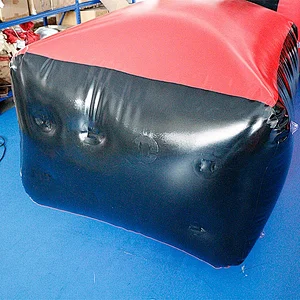 Inflatable paintball bunker customized design red paintball obstacles for experience battle filed