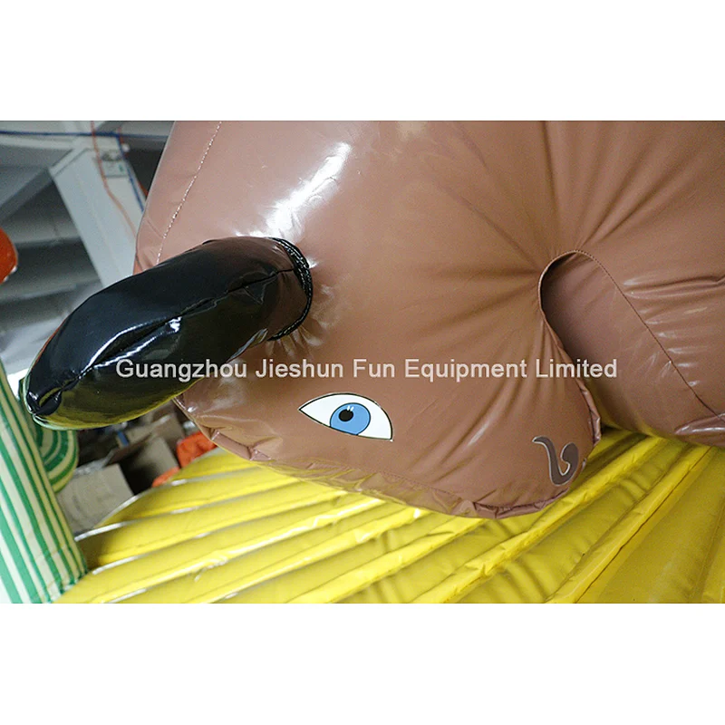 Factory customized design inflatable sports game challenge amusement inflatable ride mechanical rodeo bull for sale
