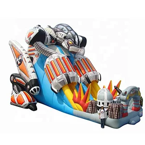 New design good large air bouncer inflatable carton rocket bouncer for kids and adult