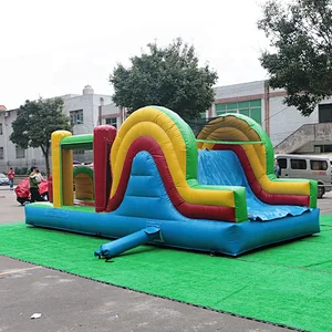 Inflatable BouncerJumper With Slide Inflatable Obstacle Course for Kids Play