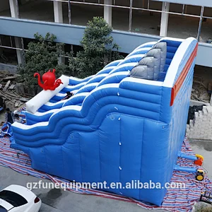 2019 Giant Inflatable Octopus Themed Water Slide  Cute Cartoon Animals Slides With Big Pool
