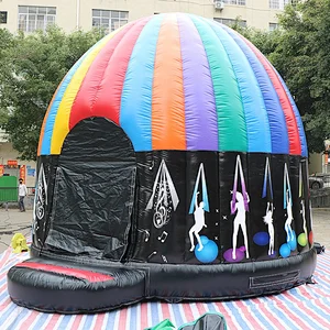 High quality inflatable disco bouncy castle bounce house jumping disco dome for sale