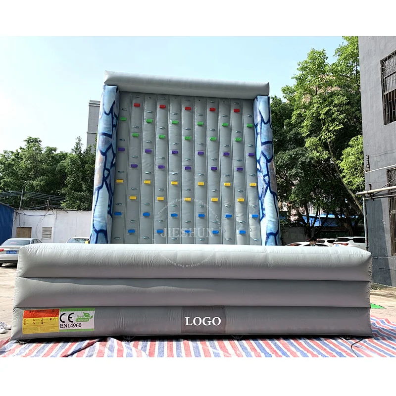 Factory wholesale 21ft rock climbing adults inflatable indoor PVC inflatable climbing wall on amusement park