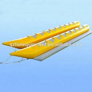 Manufacture high quality inflatable tug boat inflatable flying fish inflatable banana boat for summer water park game