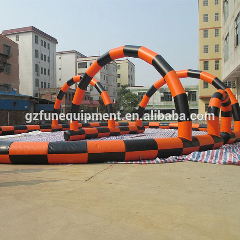 High Quality Zorb Ball Track Inflatable Go Kart Race Track